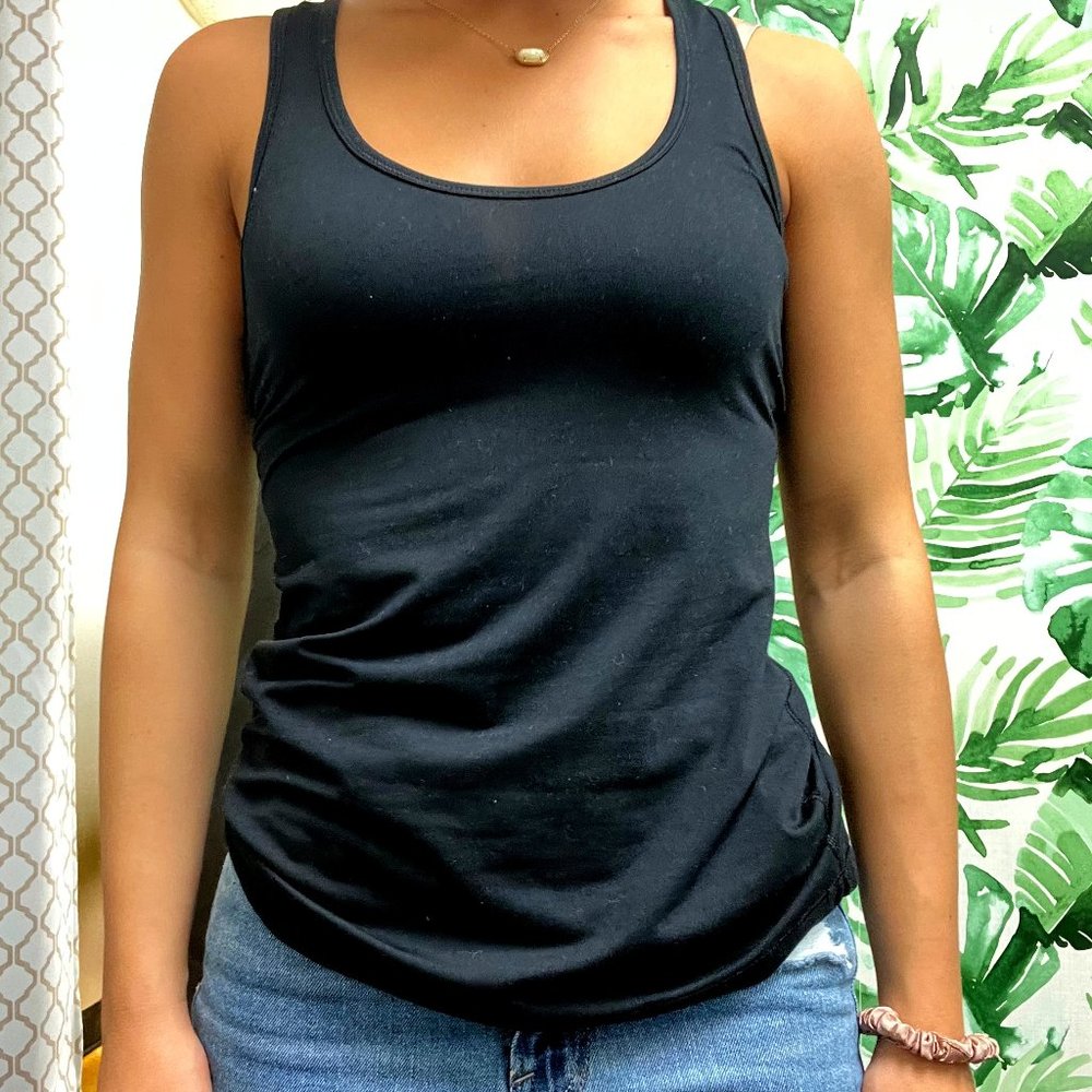 Black Racerback Tank Top
